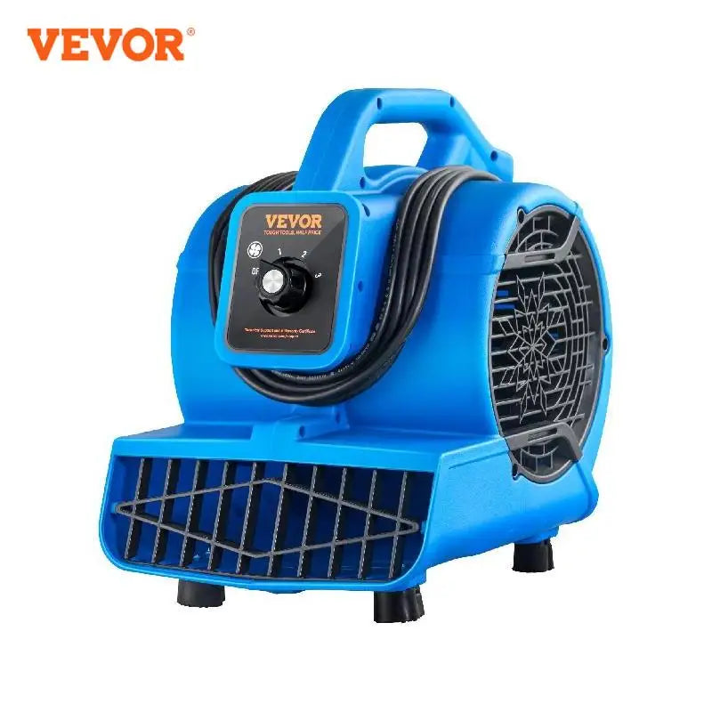 Floor Blower 1360 RPM 600 CFM Air Mover for Drying and Cooling Portable Dryer Fan for Janitorial Home Plumbing Commercial