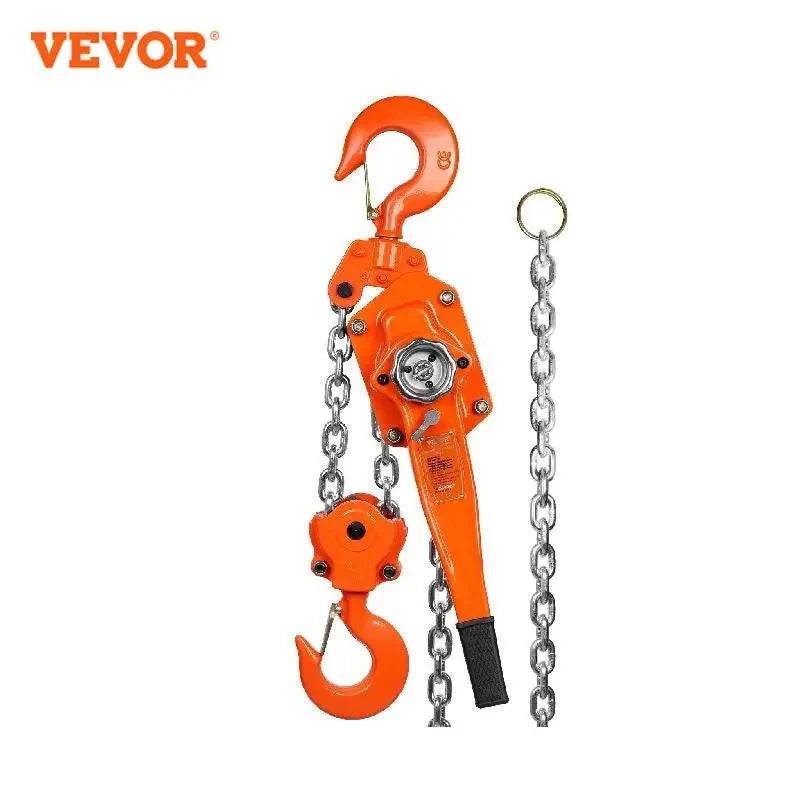 Manual Lever Chain Hoist G80 Galvanized Carbon Steel with Weston Double-Pawl Brake Auto Chain Leading & 360° Rotation Hook