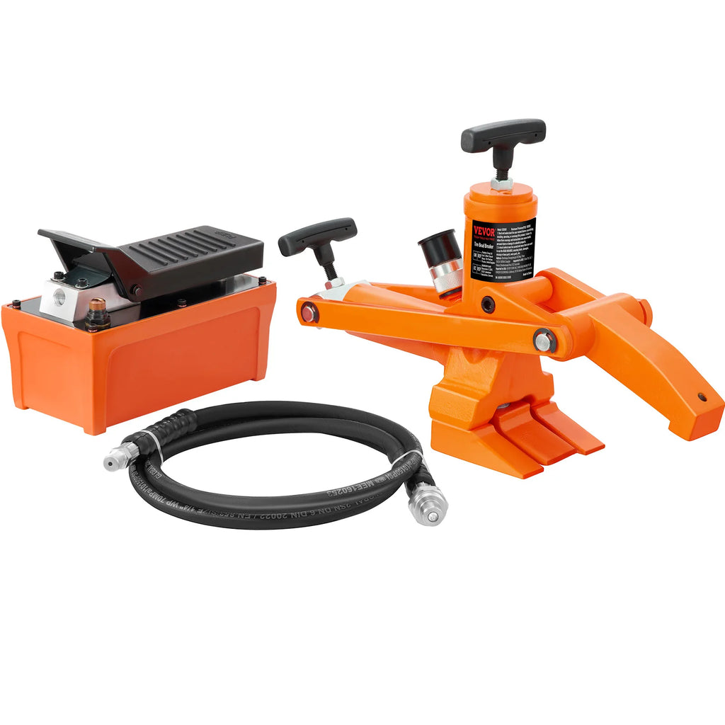 10000 PSI Tire Bead Breaker with Metal Foot Pump Heavy-duty Steel Hydraulic  Bead Breaker Tool for Tractors Trucks Buses