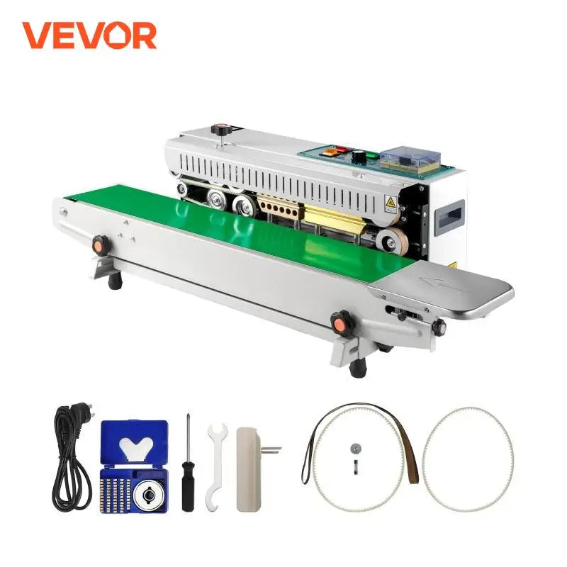 FR-900 Automatic Horizontal Continuous Plastic Bag Band Sealing Machine Temperature Control Sealer for Product Packaging