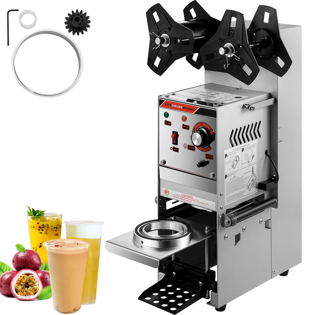 Semiautomatic Cup Sealing Machine,300-500 Cup/h,90/95mm Cup Diameter Boba Cup Sealing Machine w/Control Panel,for Milk Tea