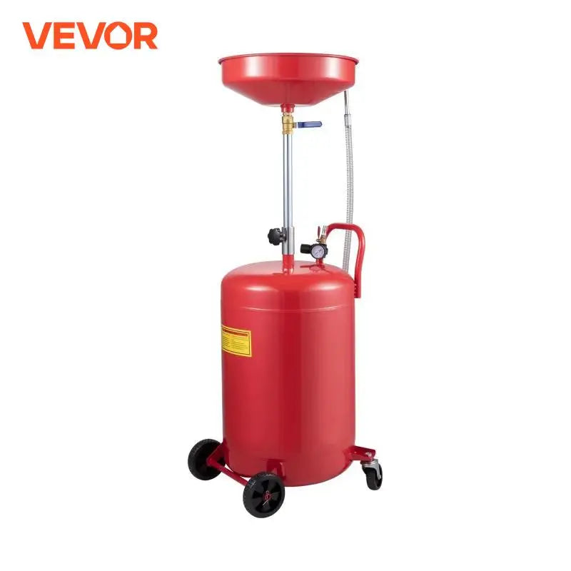 20 Gallon Waste Oil Drain Tank Air Operated Drainer with Pressure Regulating Valve for Fluid Fuel Transfer Drainage