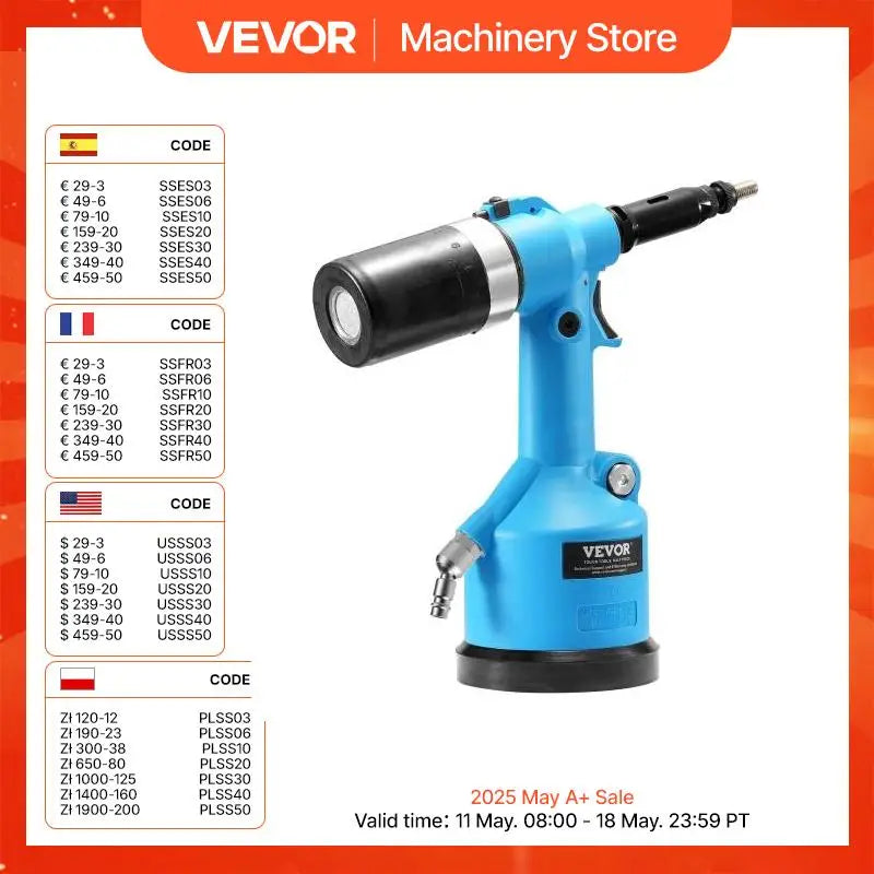 Air Riveter 20.2KN Pulling Force Pop Gun Pneumatic Riveter Tool Kit Hydraulic Rivet Gun for Mechanic Tool Home Improvement