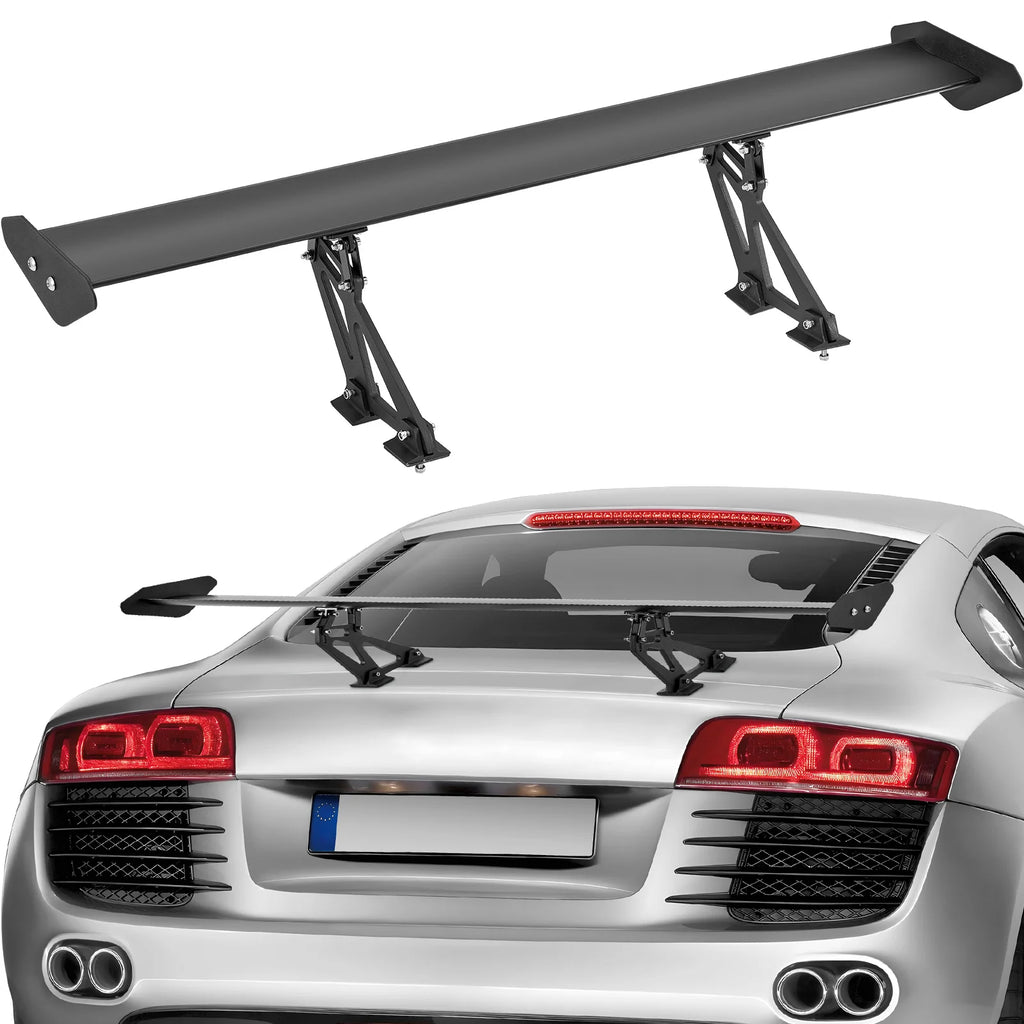 GT Wing Car Spoiler 43.3 inch Universal Spoiler with Single Deck Adjustable Lightweight Aluminum Car Rear Spoiler Wing
