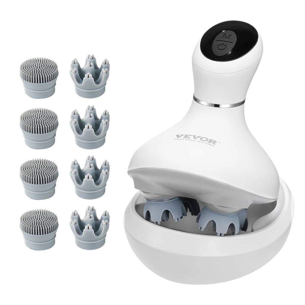 Electric Scalp Massager Rechargeable Head Massager Hair Growth IPX7 Waterproof Portable Kneading Electric Scalp Scratcher