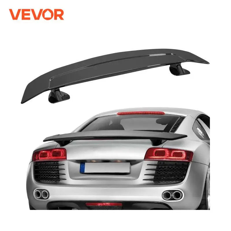 GT Wing Car Spoiler 46.3 inch Universal Spoiler Compatible with most Sedans and Coupes High Strength ABS Material Black