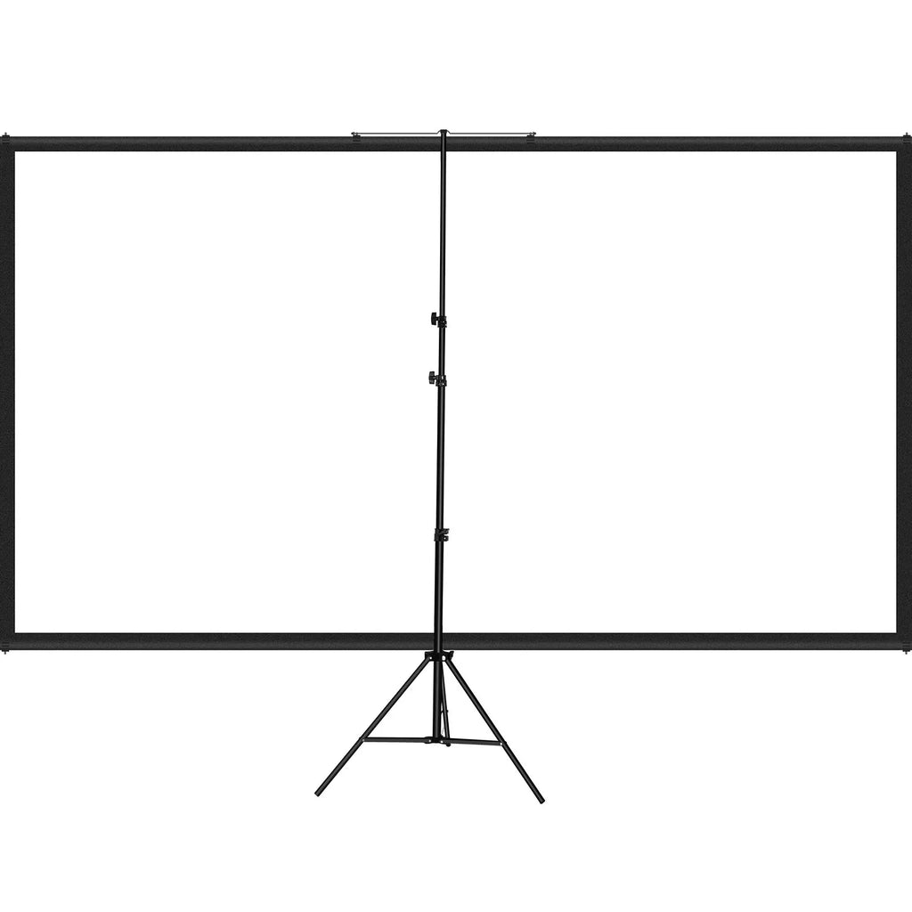Tripod Projector Screen W/ Stand 60 70 80 90 100 110 Inch 16:9 4K HD Portable Home Cinema for Indoor & Outdoor Projection