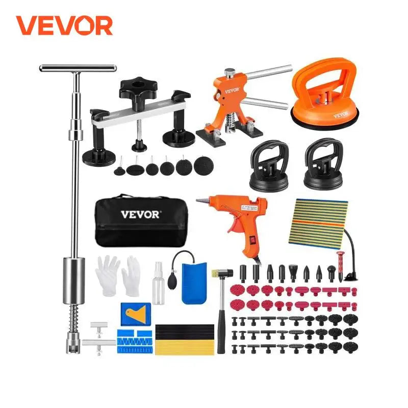 107 PCS Dent Removal Kit Paintless Dent Repair Kit with Lifter, Bridge Puller, Suction Cup Dent Puller for Auto Body Dents