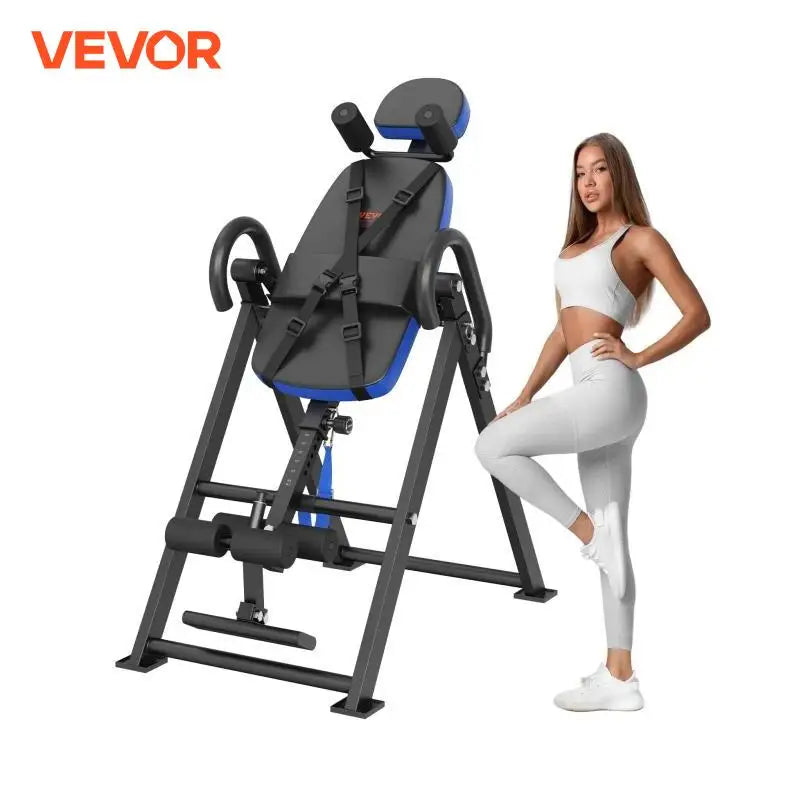 Inversion Table Heavy Duty Inversion Table Decompression Back Stretcher Machine Strength Training Equipment with Headrest