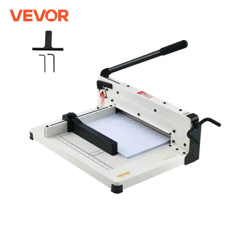 12"/17'' Industrial Commercial Paper Cutter 400 Sheet Capacity Solid Steel Construction Stack for Office Home School Shop
