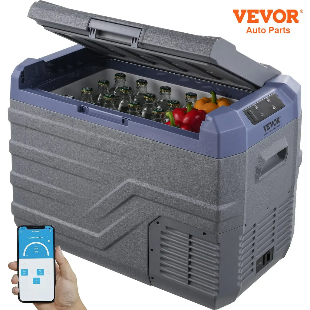 Car Refrigerator  12 Volt Car Refrigerator Fridge  37 L -4℉-68℉  12/24V DC and 100-240V AC  for Outdoor  Camping and RV