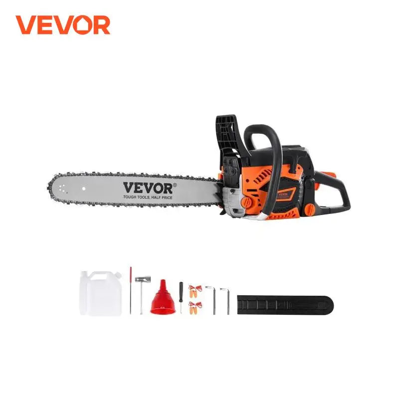 Gas Chainsaw 58CC 20" 3.22HP  Handheld Cordless Petrol Chainsaws for Tree Wood Branch Farm Garden Ranch Forest Cutting Use