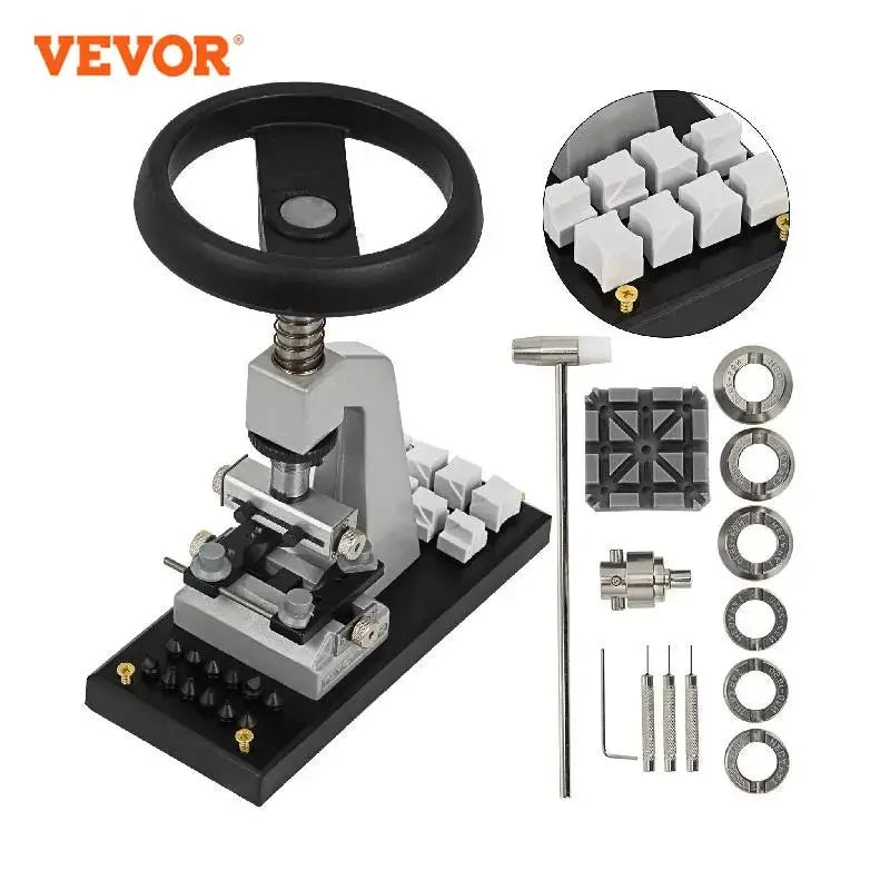 5700 Adjustable Watch Case Back Opener Unlock Caseback Machine Screw Oyster Style Watch Repair Tool Kit for Watchmakers