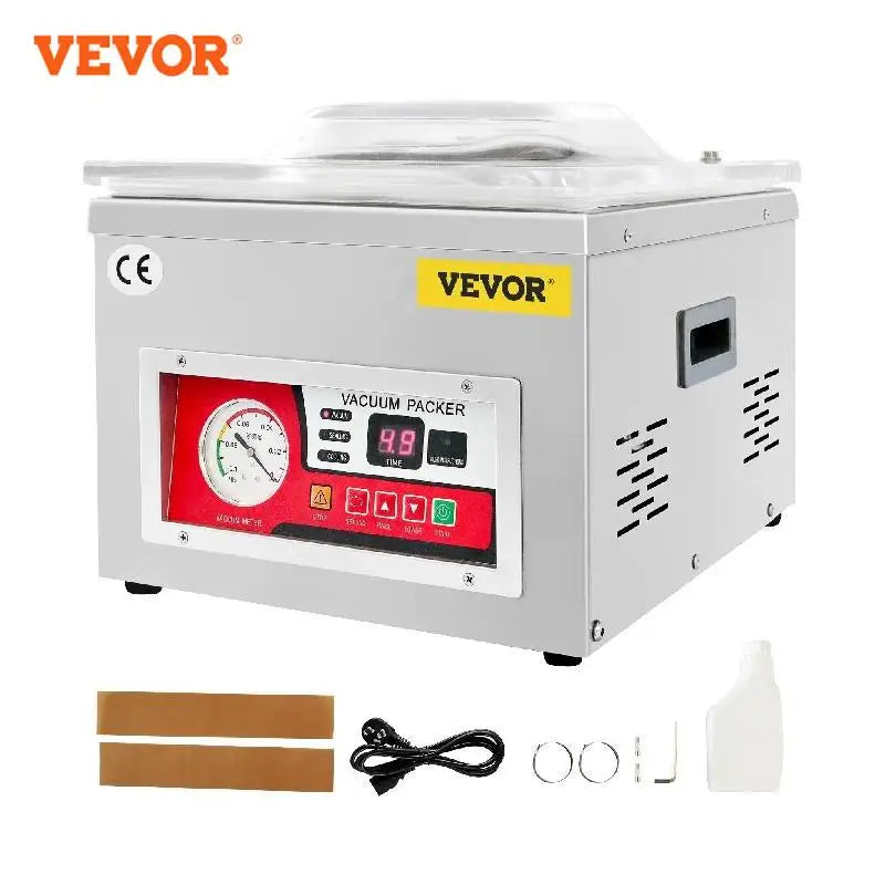 Food Vacuum Packing Machine Commercial Chamber Vacuum Sealer DZ-260A Kitchen Meat Bag Packaging Food Saver Sealing Machine