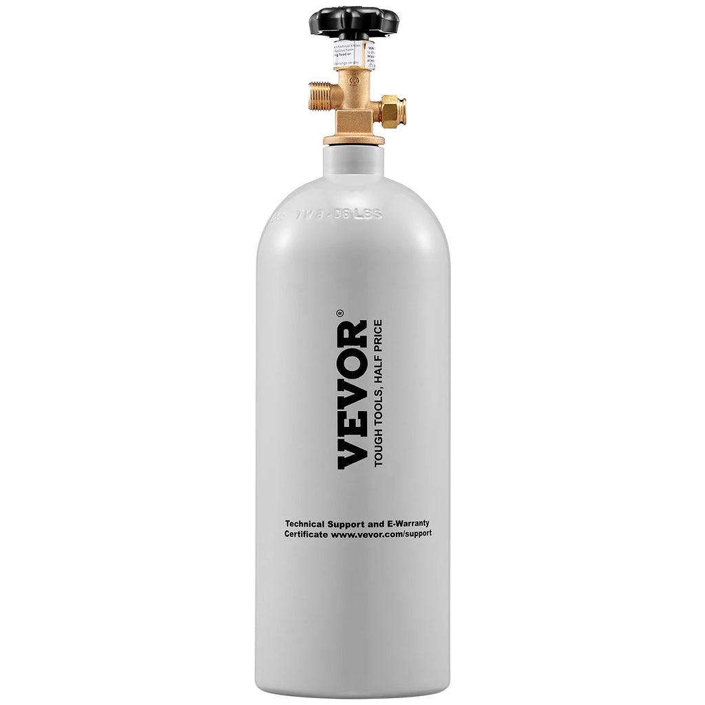 5 Lbs CO2 Tank Aluminum Gas Cylinder Brand New CO2 Cylinder with Gray Spray Coating CO2 Tank with CGA320 Valve