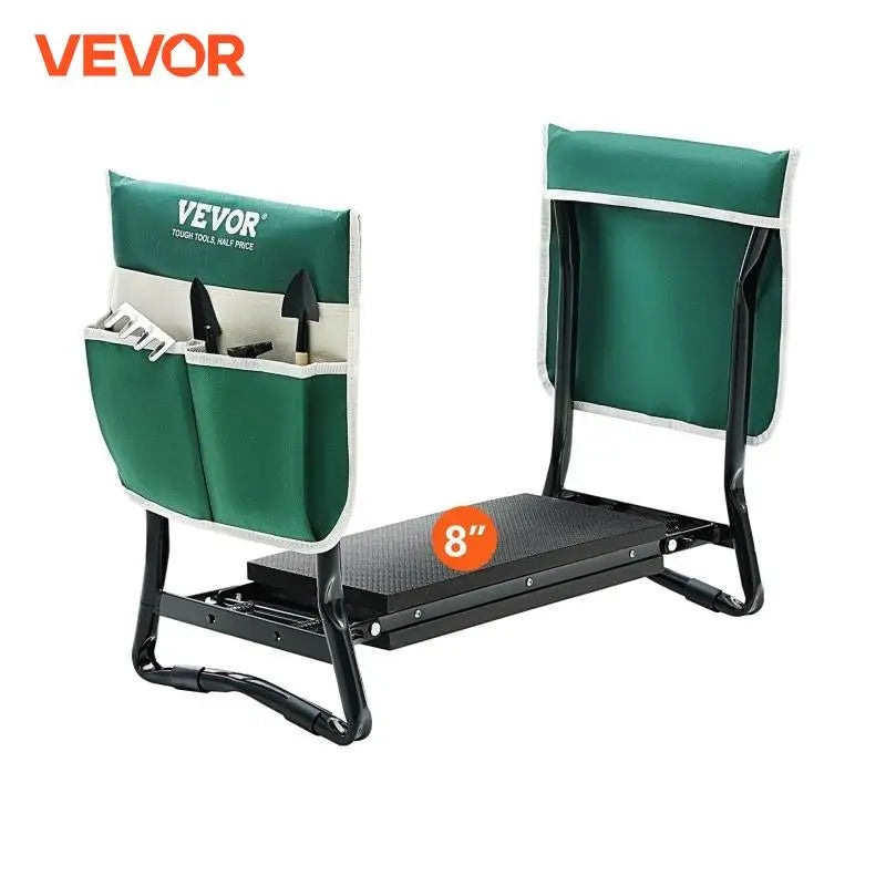 Garden Kneeler and Seat 330 lbs Load Capacity 8/10" EVA Wide Pad Foldable Garden Stool  Kneeling Bench for Gardening