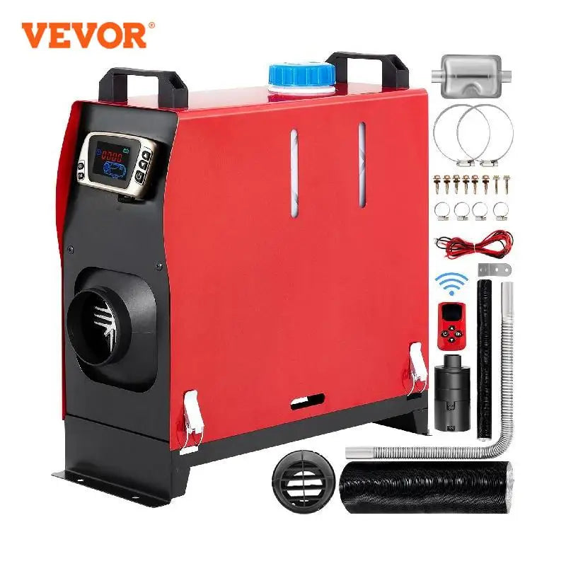 5KW Diesel Air Heater All in One 12V With LCD Switch Remote Control Low Noise Suitable For Car Vans Truck RV Boats Trailer