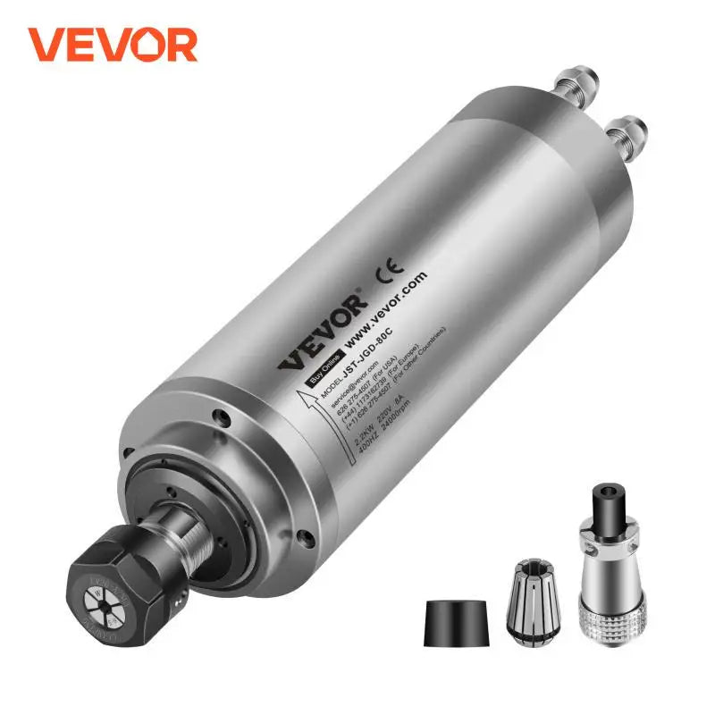 2.2KW 3KW Water Cooled Spindle Motor Kits 220V High Speed ER20 Collet 3 Bearings for CNC Router Engraving Milling Machine