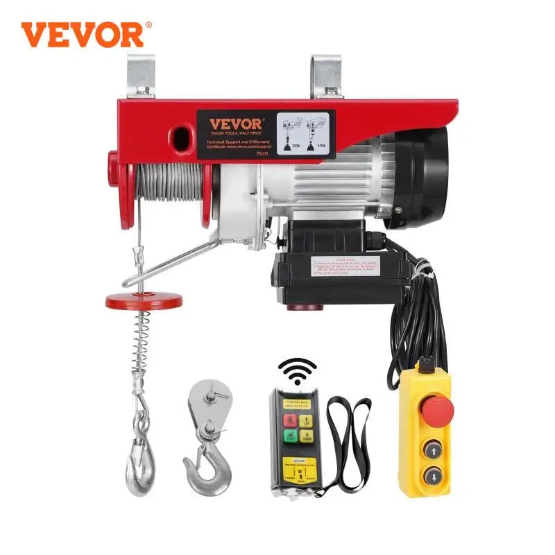 440lbs Wireless Electric Lifting Hoist with 40ft Single/20ft Double Slings Lifting Height Lift Hoist for Garage Warehouse