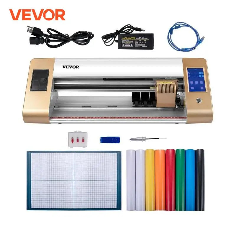 Automatic Vinyl Cutter Machine Computer Windows Software 3 Blades LCD Screen 18Inch 450MM Vinyl Printer Cutting Plotter