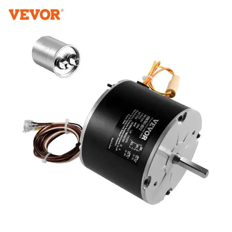 Condenser Fan Motor 1/4 HP 220V 1100RPM Single Phase Condenser Cooling Motor Reversible Rotating Explosion-proof Capacitor