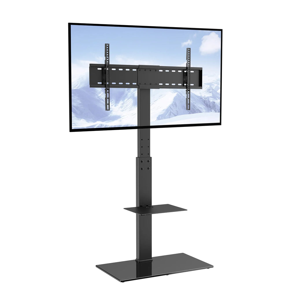 TV Stand Mount Swivel Tall TV Stand for 32 to 85 inch TV Height Adjustable Portable Floor TV Stand Max VESA 600 x 800mm