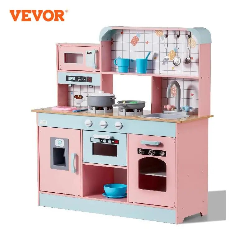 Pretend Play Cooking Toy for Kids Chef Playset Kitchen Accessories with Lights & Sounds for Toddles Girls Boys Ages 3+