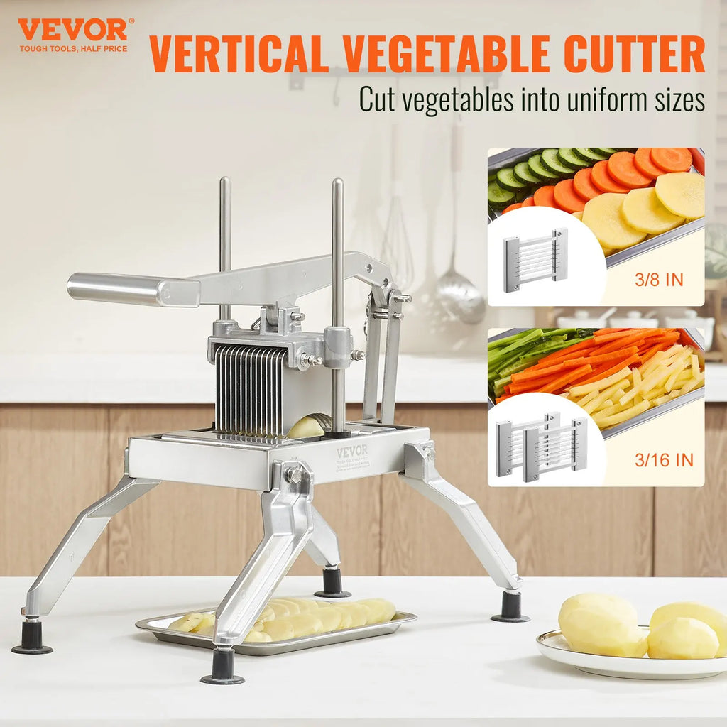 Commercial Vegetable Slicer,Fruit Heavy Duty Professional Food Dicer,Manual Stainless Steel Vegetable Cutter,for Potatoes