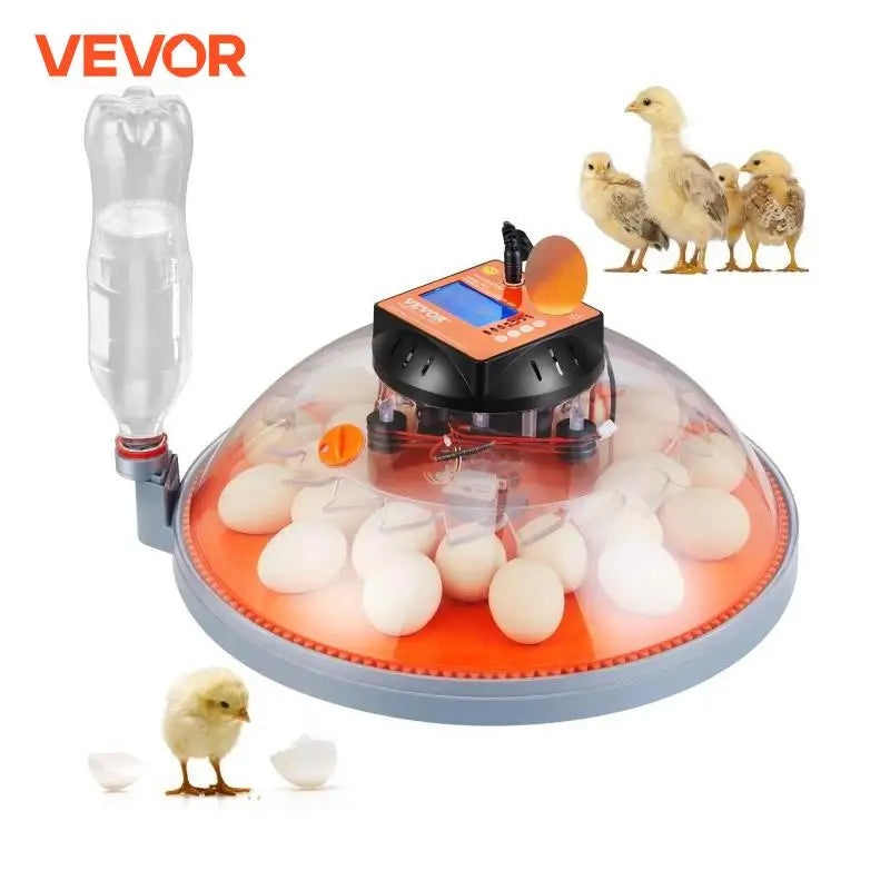 12/24/48 Egg Incubator Automatic Turner Poultry Hatcher with Temperature Humidity Control for Chicken Duck Hatching Eggs