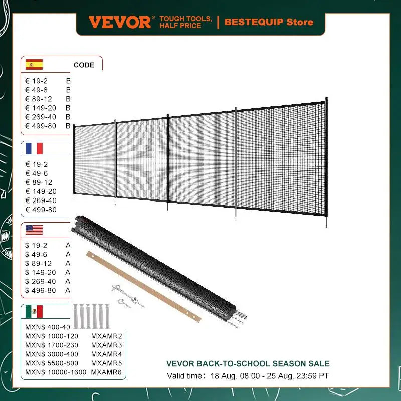 Pool Fence Pool Fences for Inground Pools Removable Child Safety Pool Fencing Teslin PVC Fence Mesh Protects Kids and Pets