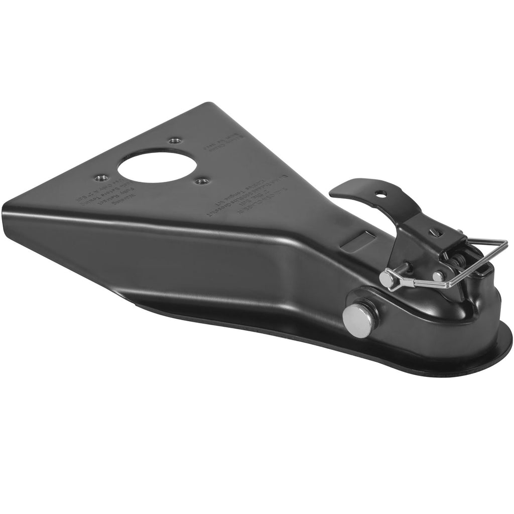 A-Frame Trailer Coupler, Fits 2-Inch Hitch Ball Size, 8000 lbs Towing Capacity, Heavy Duty Steel Coupler, Ideal for Towing Station Wagons, Pickup Trucks, SUVs, Campers, Black Coating Surface