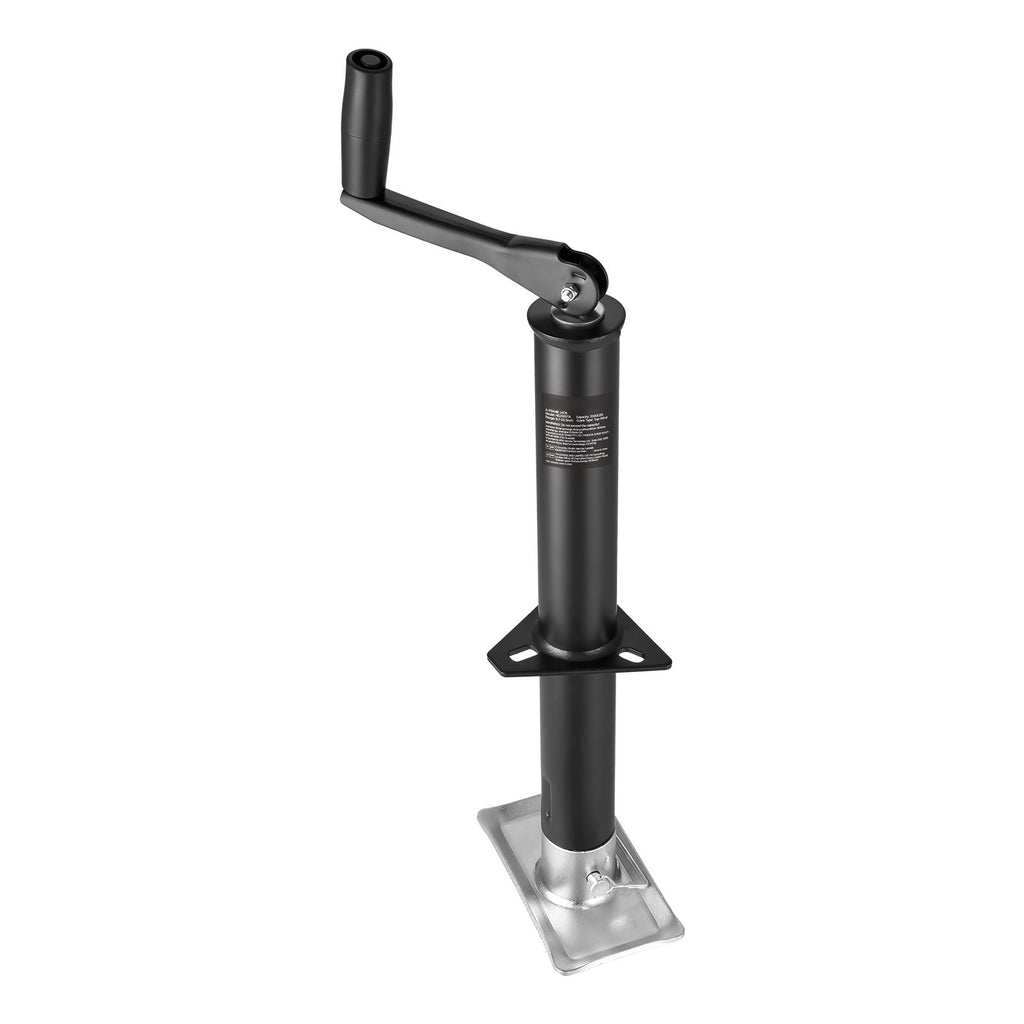 A-Frame Trailer Jack, 2000 lbs Dynamic Load Capacity, Trailer Jack Stand with Handle & Rectangular Footpad, 15-inch Vertical Travel, Suitable for RV, Horse, Utility Trailers, Yacht Trailers