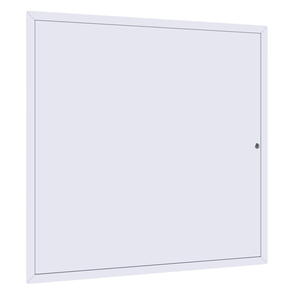 Access Panel for Drywall, 25.2 x 25.2 in Galvanized Steel Access Door, Easy Install Hinged Service Panel with Key, for Ceiling Plumbing Electrical, 24.4 x 24.4 in Cutout Size, White