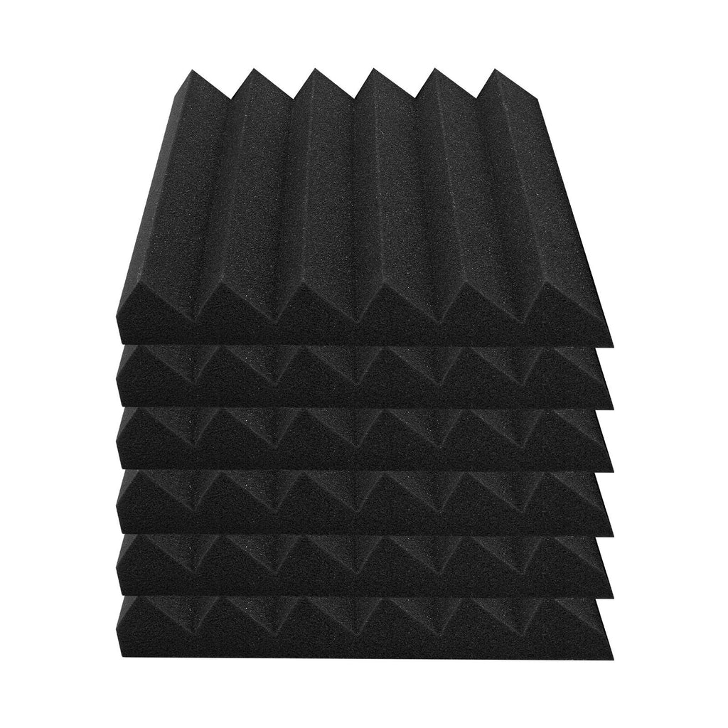 Acoustic Foam Panels, 36 Pack 12 x 12 x 2 inches, High Density Soundproof Wall Panels,Fire-Resistant Acoustic Panels,Sound Dampening Absorbing Panels for Studio Wall and Ceiling,Black