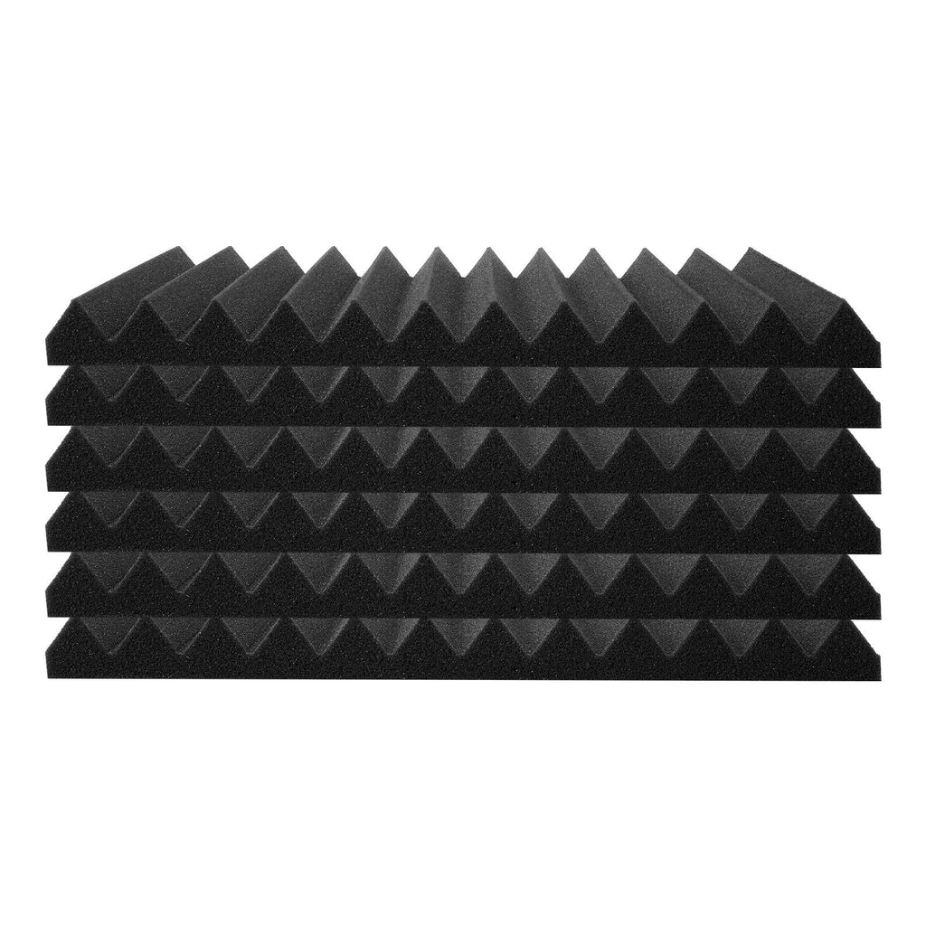 Acoustic Foam Panels, 52 Pack 12 x 12 x 1 inches, High Density Soundproof Wall Panels,Fire-Resistant Acoustic Panels,Sound Dampening Absorbing Panels for Studio Wall and Ceiling,Black