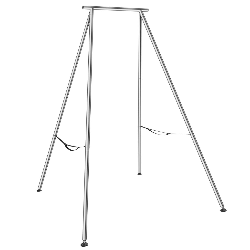 Aerial Yoga Frame, 9.67 ft Height Yoga Swing Stand, Max 551.15 lbs Load Chrome-Plated Steel Pipe Inversion Yoga Swing Stand Yoga Rig Yoga Sling Inversion Equipment for Indoor Outdoor Aerial Yoga