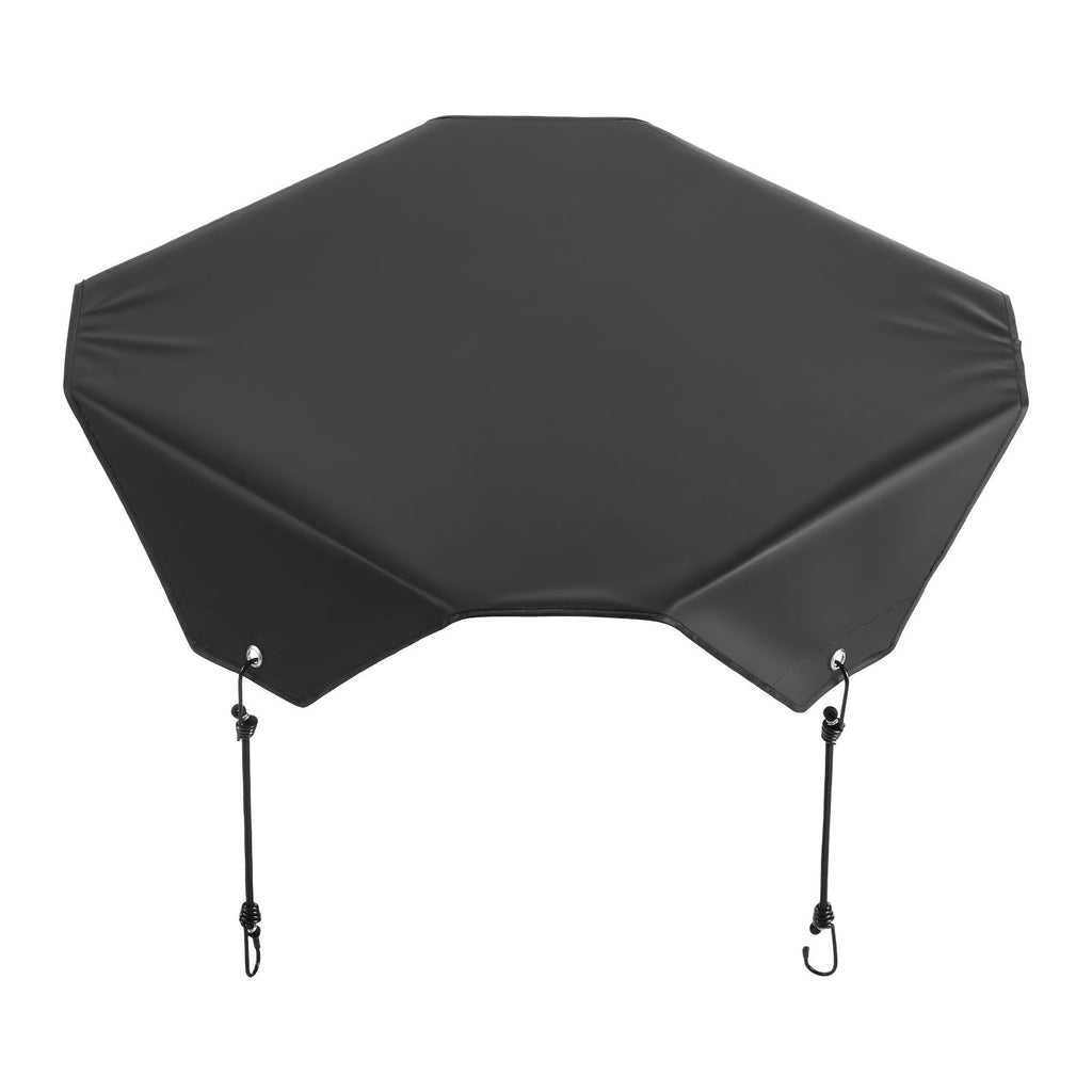 Air Conditioner Cover for Outside Units, 28 x 28 inch Central AC Cover for Air Conditioning Unit, Top Universal Mesh Defender Rainproof Easy Install for Outdoor Outside All Seasons, Black