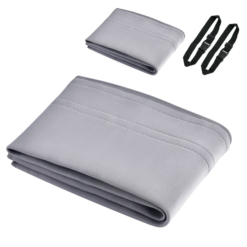 Air Conditioner Hose Cover Wrap, Portable AC Hose Duct Vent Cover Sleeve, Insulation Sleeve for 5 & 5.9" Diameter Exhaust Hoses Tube, Easy Installation with 2 Adjustable Buckle Straps, Gray