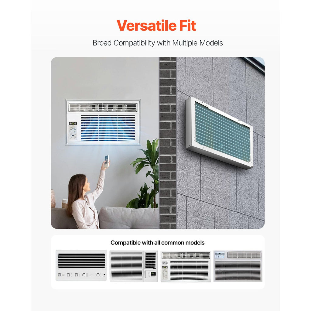 Air Conditioner Wall Sleeve, 26 in Through the Wall Air Conditioner Sleeve, Wall Sleeve, Compatible with Most Brands of Through the Wall AC, Durable and Weather-Resistant Insulation Accessories