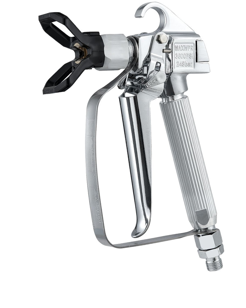 Airless Paint Spray Gun, 3600PSI High Pressure Airless Paint Sprayer Gun with 5 Tips, 211, 315, 417, 517, 623, Swivel Joint Airless Spray Gun Kit with Filters, Cleaning Needle and Brush