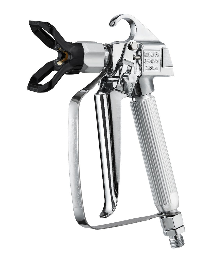 Airless Paint Spray Gun, 3600PSI High Pressure Airless Paint Sprayer Gun with 517 Tip, Swivel Joint Airless Spray Gun Kit with Filters, Cleaning Needle and Brush, for Airless Spraying Machine