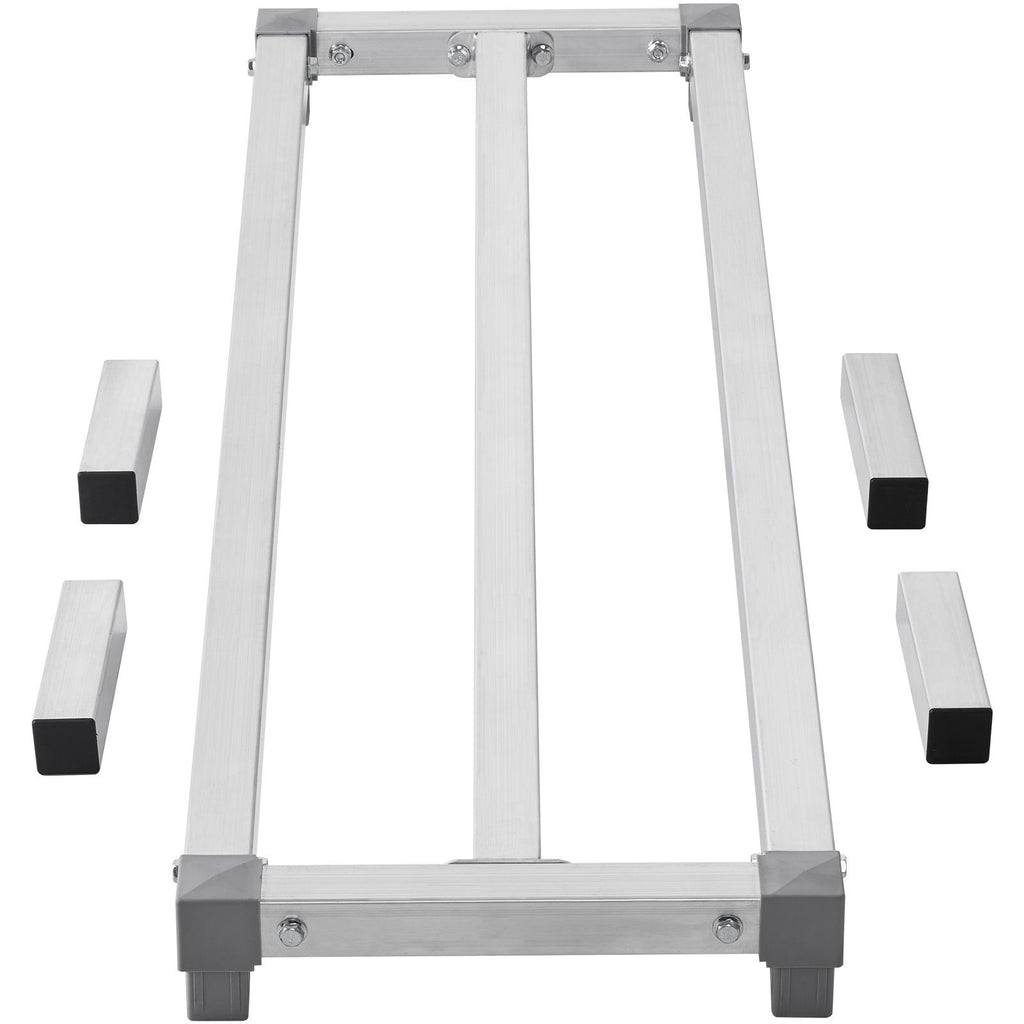 Aluminum Dunnage Rack, 48' x 14' Commercial Food Floor Rack, 8' Off the Floor, 1000 lbs Capacity All-Welded Aluminum Storage Rack, for Storage in Restaurants, Kitchens, Garages and Vehicles