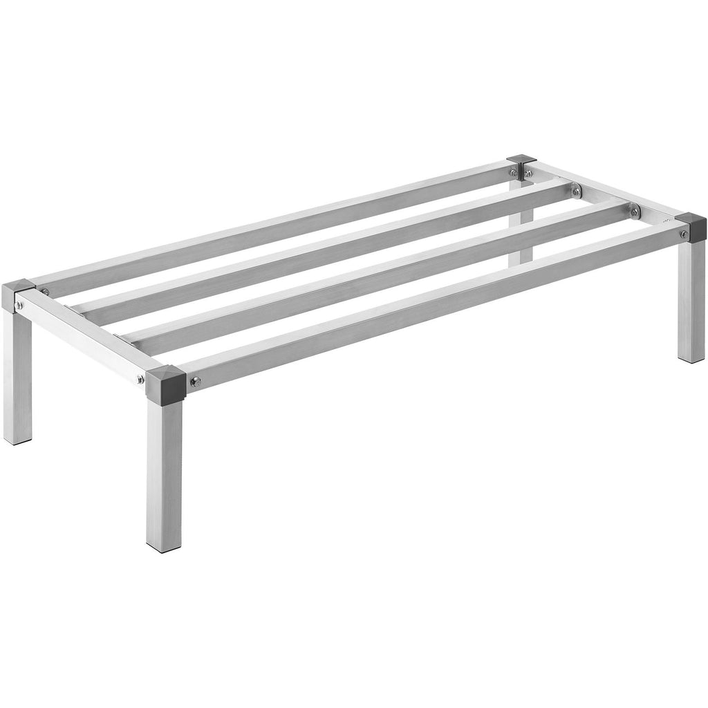 Aluminum Dunnage Rack, 48' x 20' Commercial Food Floor Rack, 12' Off the Floor, 1000 lbs Capacity All-Welded Aluminum Storage Rack, for Storage in Restaurants, Kitchens, Garages and Vehicles