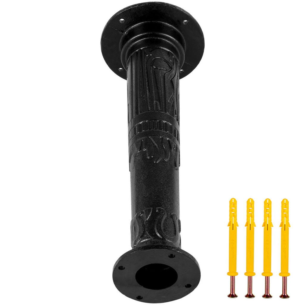 Antique Hand Water Pump Stand Pitcher Pump Stand Cast Iron Well Pump Stand with Pre-set 0.5\" Holes for Easy Installation Old Fashion Pitcher Hand Pump Stand for Home Yard Pond Garden Outdoors B