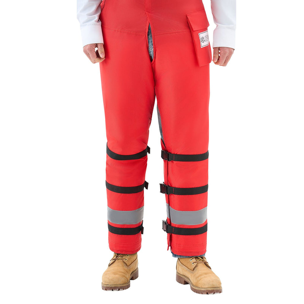 Apron Style Chainsaw Chaps, Class D, 8 Layers Chainsaw Pants with Adjustable Belt & Gear Pocket, Chain Saw Chaps for Men/Women, Chainsaw Safety Equipment for Loggers Forest Workers, Medium