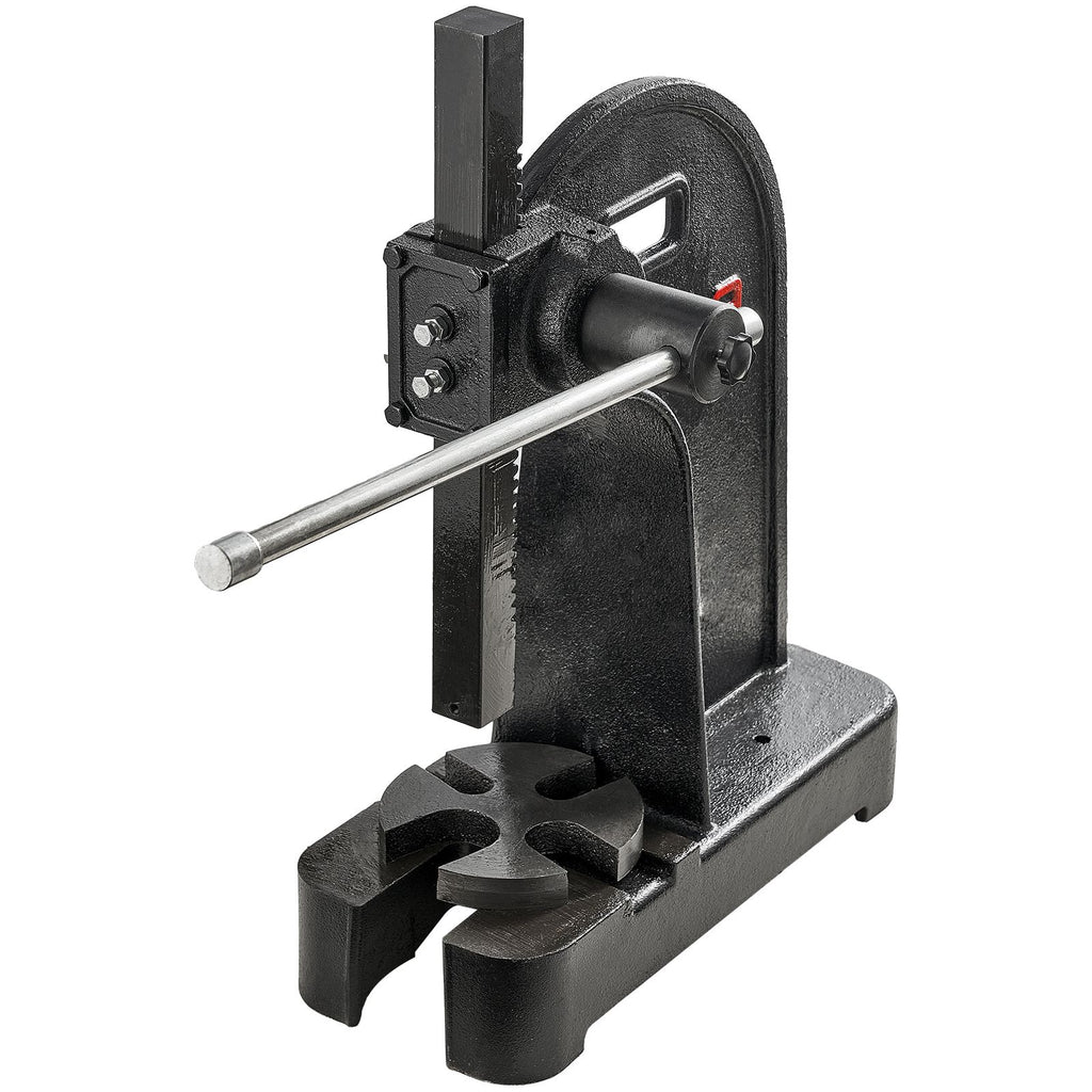 Arbor Press, 3 Ton Manual Arbor Press, 12.2" Maximum Height, Cast Iron Heavy-duty Manual Desktop Arbor Press, Precision Hand Press for Stamping, Bending, Stretching, Forming