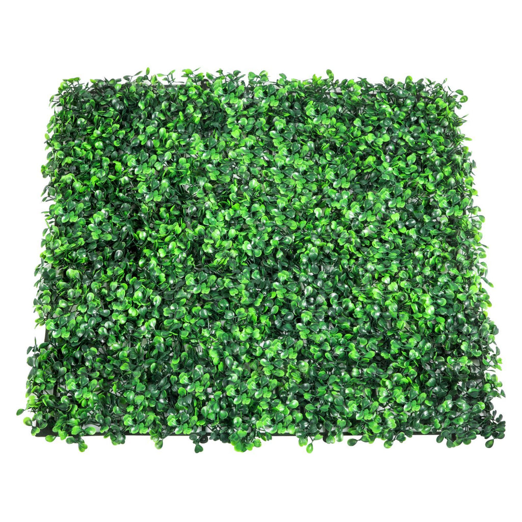 Artificial Boxwood Panel UV 24pcs Boxwood Hedge Wall Panels Artificial Grass Backdrop Wall 20\" X 20\" 4 cm Green Grass Wall Fake Hedge for Decor Privacy Fence Indoor Outdoor Garden Backyard