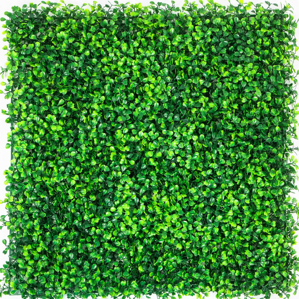 Artificial Boxwood Panels, 6 PCS 20\"x20\" Boxwood Hedge Wall Panels, PE Artificial Grass Backdrop Wall 1.6\", Privacy Hedge Screen for Decoration of Outdoor, Indoor, Garden, Fence, and Backyard