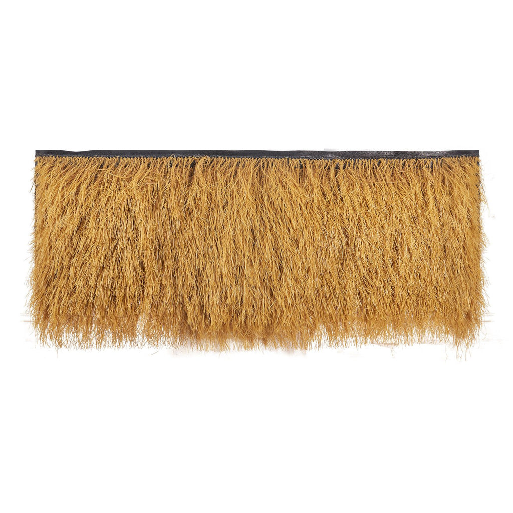 Artificial Thatch Grass Roof, 1.6 x 19.7 ft Tiki Bar Hut Thatch Roofing Roll, Waterproof & Fire-Resistant, Palapa Tiki Roof Mat for Patio Pool Beach Tropical Hawaiian Party Décor
