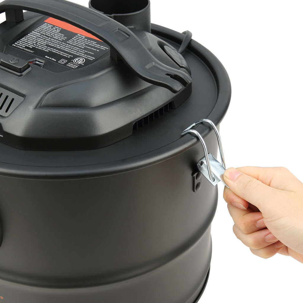 Ash Vacuum Cleaner, 4 Gallon with 1200W Powerful Suction, Ash Vac Collector with 47.2 in Flexible Hose, for Fireplaces, Pellet Stoves, Wood Stove, Log Burner, Grills, Pizza Ovens, Fire Pits